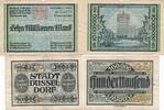 Düsseldorf Notgeldscheine der Stadt 100 Tsd.Mark und 10 Millionen Mark -