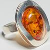 Silberschmuck 925er Silber Silberring, Sterling Silver, Amber Ring Bernstein -