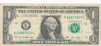 USA - Vereinigte Staaten v. Amerika $ 1 Dollar Banknote -