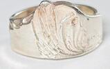 Germany Silberschmuck 925er Silber Verstellbarer Vintage Sterling Silberring -