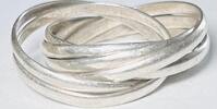 Silberschmuck 925er Silber Silberring, Mehrfachring aus 7 Einzelringen -