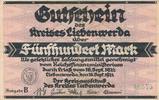 Liebenwerda 500 Mark Gutschein des Kreises -