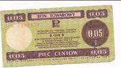 Polen 5 Cents Banknote -