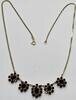 Goldschmuck Granatschmuck 8 Karat 333er Gold Kette Granat Granatkette Granatcollier -