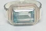 Silberschmuck 925er Silber Silberring mit blauem Stein -