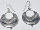 Silberschmuck 925er Silber Runde silberne Hoop-Ohrringe -