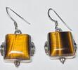 Silberschmuck 925er Silber Tigerauge Edelstein Silber Ohrringe -