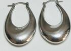 Silberschmuck 925er Silber Dicke Hoop-Ohrringe, Silber Ohrringe -