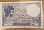 Frankreich 5 Francs Banknote -