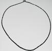 Schmuck Halskette mit Hämatit Hämatitkette, 925er Silber Verschluß -
