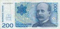 Norwegen 200 Kronen Kroner 1994 To Hundre Kroner, Norges Bank III