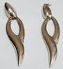 Silberschmuck 925er Silber Funkelnde künstlerische lange Ohrringe aus 925er Sterlingsilber -