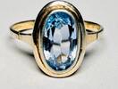 Silberschmuck 925er Silber Himmel Blau Topas Silberring -