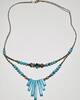 Schmuck Vintage Faux Turquoise Halskette, Drehverschluss -
