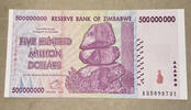 Zimbabwe 500.000.000 Dollars Banknote -