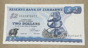 Zimbabwe 2 Dollars Banknote -