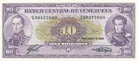Venezuela 10 Bolivares Banknote -