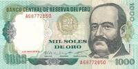 Peru 1000 Soles de Oro Banknote -