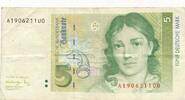 Deutschland BRD 5 Deutsche Mark DM A/U -