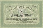 Deutsches Reich Deutschland Frankreich 50 Mark Notgeldschein Colmar-Elsaß-Lothringen, Ober-Elsaß -