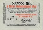 Deutsches Reich Deutschland Polen Schlesien Brieg 500000 Mark Brieger Geschäftsbücher-Fabrik W. Löwenthal AG, Brzeg -