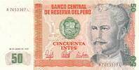 Peru 50 Intis Banknote -