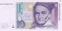 Deutschland BRD 10 Deutsche Mark DM Standardnote, GU/G -