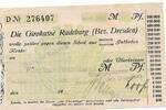 Deutsches Reich Deutschland - Sachsen 500 tausend Mark Notgeldschein Radeburg, Dresden Stadtrat auf Stadtgirokasse -