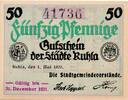 Deutsches Reich Deutschland 50 Pfennig Notgeld, Stadt Ruhla Thüringen -