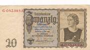 Deutsches Reich Deutschland 20 Reichsmark Banknote -