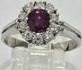 Goldschmuck Weißgold 14K 585 er Gold 1,00 Ct Damenring Brillantring Brillant Ring Rubinring -