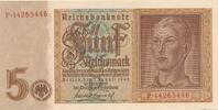 3. Reich, Deutschland 5 Reichsmark BAnknote, KN 7stellig, Serie: O, Udr. Bst. P, Hitlerjunge -