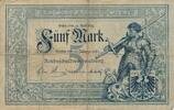 Deutsches Reich Deutschland 5 Mark Reichskassenschein Banknote, Serie U -