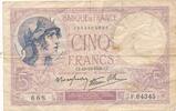 Frankreich 5 Francs Banknote -