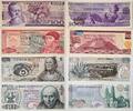 Mexiko 5, 10, 20, 100 Pesos Banknote 4 Stück, Serie RP, DL, 1EL, 1Y -