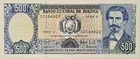 Bolivien 500 Pesos Bolivianas Banknote, Serie C -