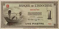 Indochina 1 Piastre Banknote, Serie B -