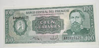 Paraguay 100 Guaranis Banknote -
