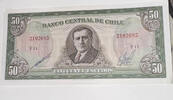 Chile 50 Escudos Banknote -