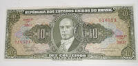 Brasilien 10 Cruzeiros Banknote -
