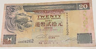 Hongkong 20 Dollars Banknote -