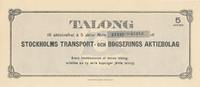 Stockholm Talong, Bogserings Aktiebolag -