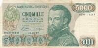 Belgien 5000 Francs Banknote -