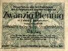 Deutschland, Deutsches Reich 20 Pfennig 1 x Notgeldschein, Stadt Breslau, Schlesien -