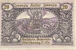 Österreich Notgeld 20 Heller 1 x Notgeldschein, Gutschein der Gemeinde Eberschwang -