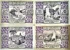 Österreich Notgeld 30,50,75,90 Heller 4 x Notgeldschein, Hofkirchen im TRKR. -