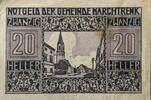 Österreich Notgeld 20 Heller 1 x Notgeldschein, Notgeld der Gemeinde Marchtrenk -