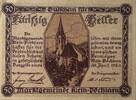 Österreich Notgeld 50 Heller 1 x Notgeldschein, Marktgemeinde Klein-Pochlarn -
