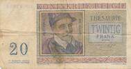 Belgien 20 Francs Banknote -