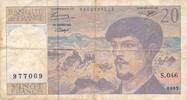 Frankreich 20 Francs Banknote -